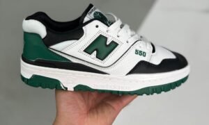New balance 550 black green