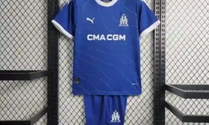 Maillot de foot + short enfant  - Marseille - saison 2023-2024 ( flocage gratuit)