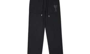 pantalon bas de survetement AMI DE COEUR -  noir