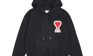 Sweat à capuche - pull -  AMI DE COEUR - noir et rogue