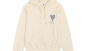 Sweat à capuche - pull -  AMI DE COEUR - beige et gris