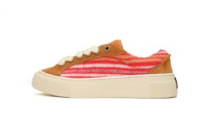 Denim Tears' B33 Sneakers Release Brown Red Stripes