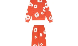 Ensemble Survêtement sweat + pantalon Denim Tears - orange