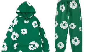 Ensemble Survêtement sweat + pantalon Denim Tears - vert