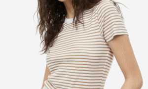 Ribbed modal T-shirt