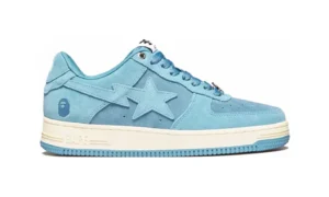 A Bathing Ape Bape Sta Low Sprinkle Light Blue Suede