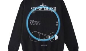 Pull Stone Island - Graphic Printed - Black