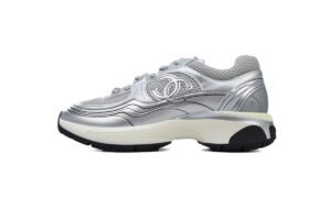 Chanel Sneakers Running Shoes Silver