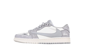 TRAVIS SCOTT X FRAGMENT DESIGN X AIR JORDAN 1 LOW OG SP WHITE/GREY